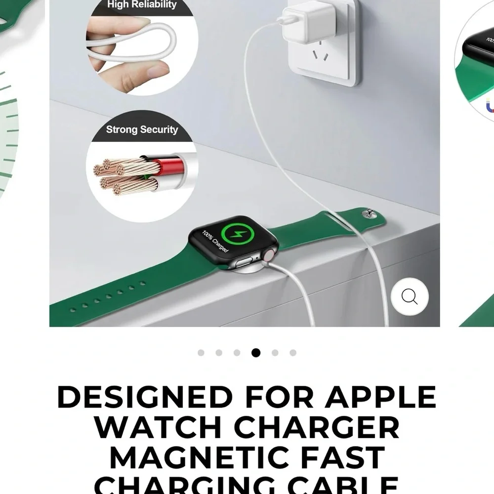 Apple Magnetic Fast Charger for Watch - Silver